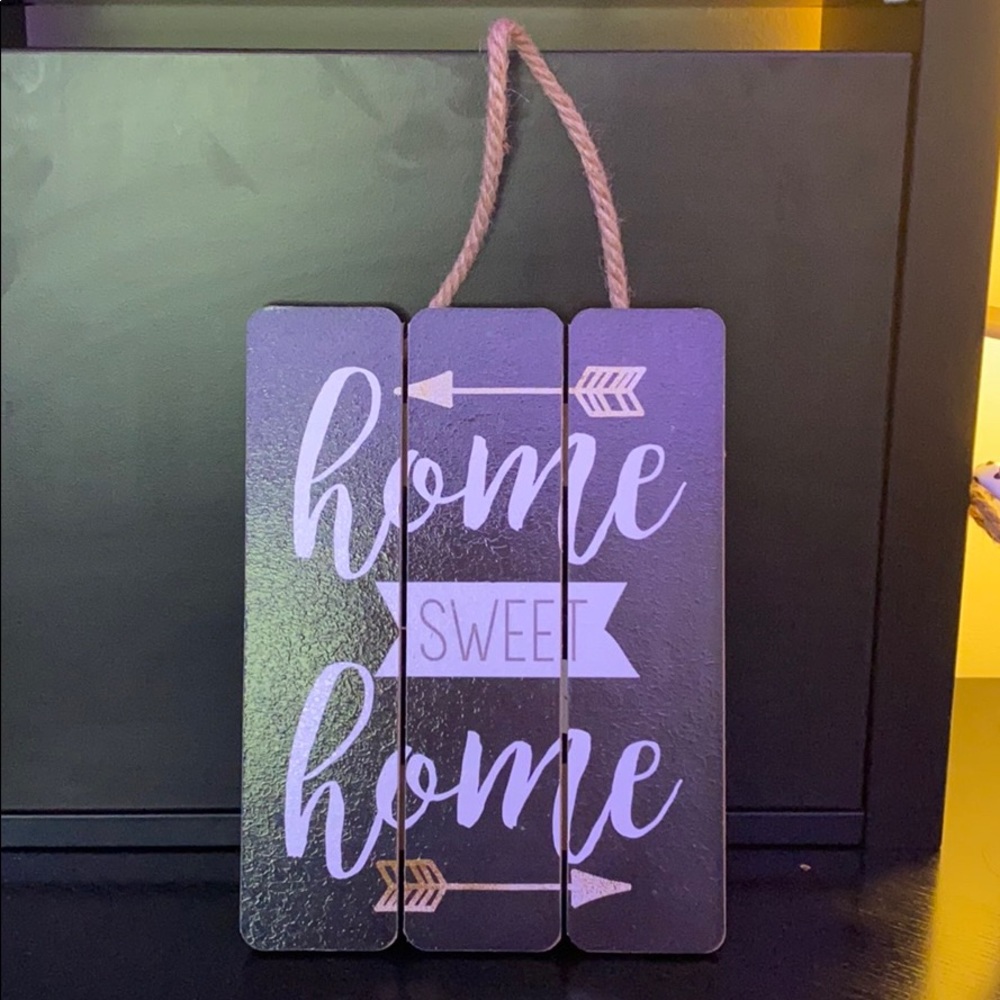 Home sweet home sign